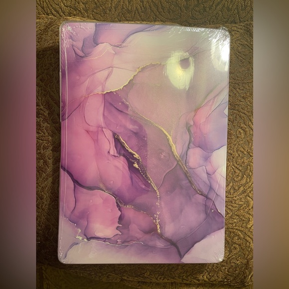 SOLD Macbook Air 13.6 M2 A2681 Matte Case Bag Keyboard Cover-Purple Marble - Picture 8 of 11